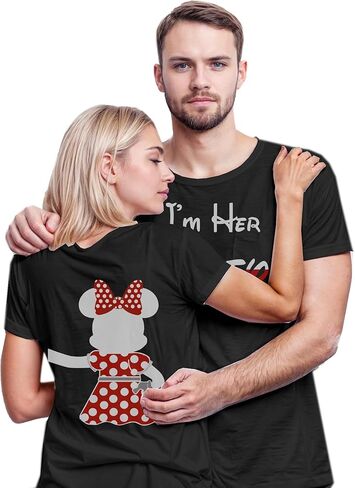 قمصان متطابقة للأزواج، مجموعة قمصان الحب للرجال والنساء، تي شيرت Husban Wife. in Kuwait