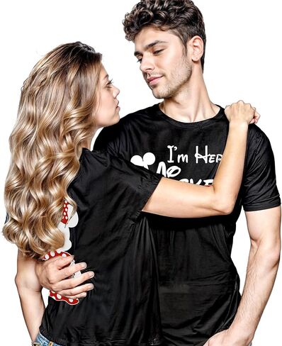 قمصان متطابقة للأزواج، مجموعة قمصان الحب للرجال والنساء، تي شيرت Husban Wife. in Kuwait