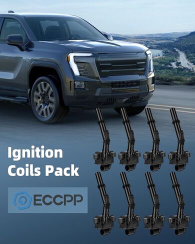ECCPP UF564 8 ignition coils with 8 iridium Spark Plugs for Cadillac for Buick Deville SRX STS XLR Lucerne 4.6L 12594176 UF-564 C1556 in Saudi Arabia