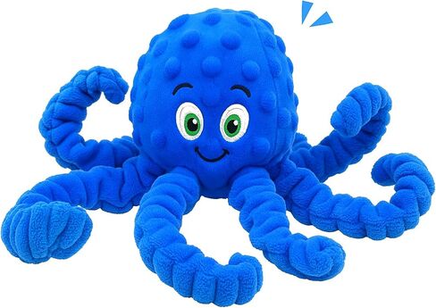 Dog Toys Squeaky, Interactive Plush Stuffed Octopus Tug of War Toy, Puppy Teething Pet Toy for Small Medium Large Dogs to Keep Them Busy in Kuwait