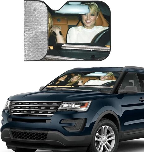 Funny Windshield Sun Shade for Car Sunshade for Car Windshield Covers Blocks Uv Rays Automotive Interior Sun Protection 51 X 27.5 in in Saudi Arabia