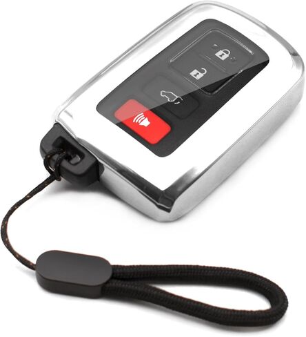 MECHCOS مناسب لغطاء Toyota Key Fob مناسب Tacoma 4Runner Highlander Sequoia Corolla RAV4 Land Cruise Prius C Key Fob غطاء حافظة TPU حامل جهاز تحكم عن بعد ملحقات كم حماية أحمر in Kuwait