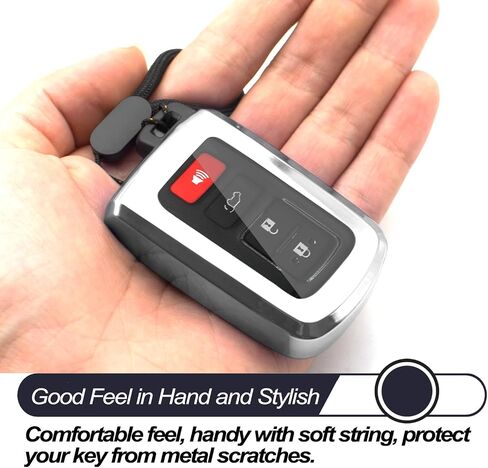 MECHCOS مناسب لغطاء Toyota Key Fob مناسب Tacoma 4Runner Highlander Sequoia Corolla RAV4 Land Cruise Prius C Key Fob غطاء حافظة TPU حامل جهاز تحكم عن بعد ملحقات كم حماية أحمر in Kuwait