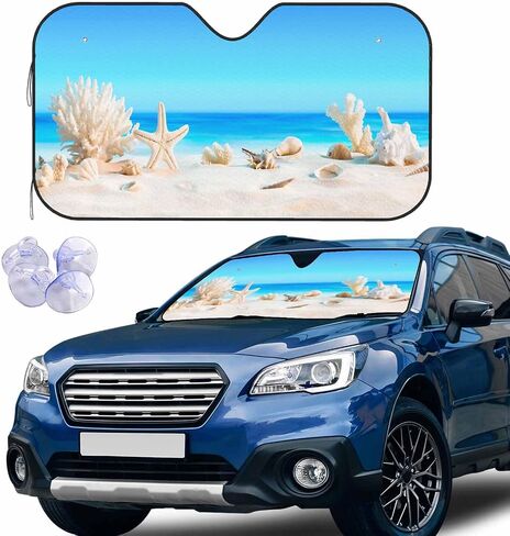 Chess Board Windshield Sun Shade Black and White Checker Board Front Window Shades for Car Accessories Sun Heat UV Rays Visor for Universal Cars 51 x 27.5 Inch in Saudi Arabia