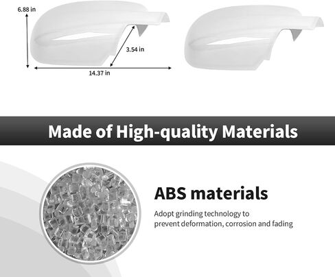 CheroCar Rearview Mirror Fully Caps Cover Fit for 2007-2014 Chevy Silverado GMC Sierra Avalanche Tahoe Suburban Yukon Escalade ESV Left Right Side Mirror Cover(Black) in Saudi Arabia