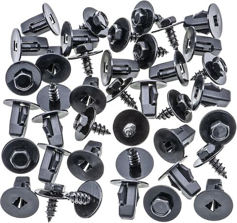 Rexka 20 Sets Fender Liner Screw & Screw Grommet Kit for Toyota Lexus Sequoia Sienna Tacoma Tundra Camry Corolla Mirai Prius 90189-06236 90159-60496 in Saudi Arabia