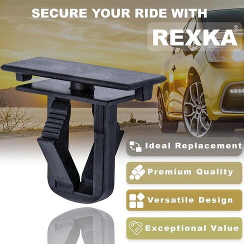 15 قطعة من Rexka Jeep Liberty 2002-2012 مشابك مضيئة، نايلون أسود، دفع للداخل، 1/2 بوصة × 1-3/16 بوصة، جذع 27/32 بوصة، يستبدل Jeep #55156429-AA in Saudi Arabia