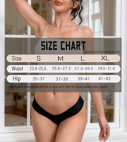 Women Seamless Underwear Stretch Invisible - No Show Panties Soft Bikini Breathable Cheeky Hipster V Cut 7 Pack in Saudi Arabia