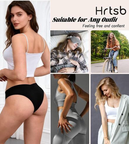 Women Seamless Underwear Stretch Invisible - No Show Panties Soft Bikini Breathable Cheeky Hipster V Cut 7 Pack in Saudi Arabia