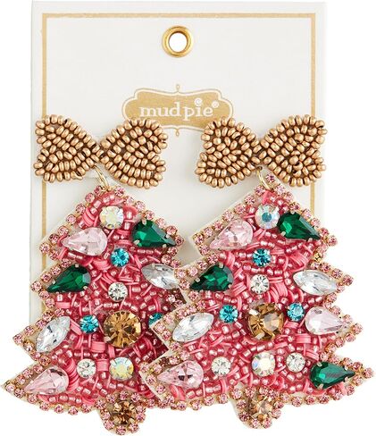 Mud Pie Holiday Beaded Earrings-Sa, Santa in Saudi Arabia