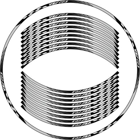 Awonderful Motorcycle Reflective Wheel Stripes kit, Vinyl Wheel Rim Stickers Compatible with Yamaha YZF1000 R1 2015-2024 (Orange) in Saudi Arabia