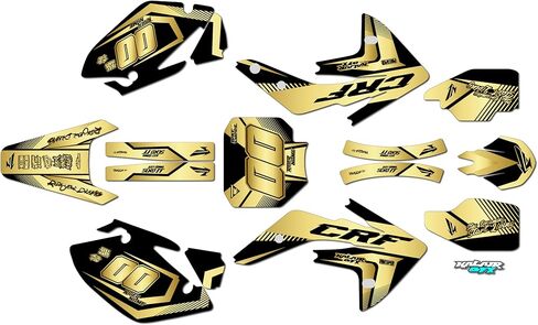 Graphics Kit for Honda CRF150R (2007-2023) UNIT Series Red-blue 16 Mil - Dirt bike Custom Racing Graphics Decals Stickers Kit, no-plastics in Saudi Arabia