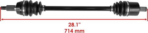 Caltric Front Rear Left Right Cv Joint Axles Compatible with Polaris Rzr S 800 Efi 2009-2014 in Saudi Arabia