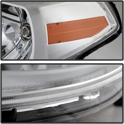 ACANII - For 2007 2008 2009 2010 2011 2012 Nissan Versa Chrome Headlights Headlamps Assembly Set Driver & Passenger Side in Saudi Arabia