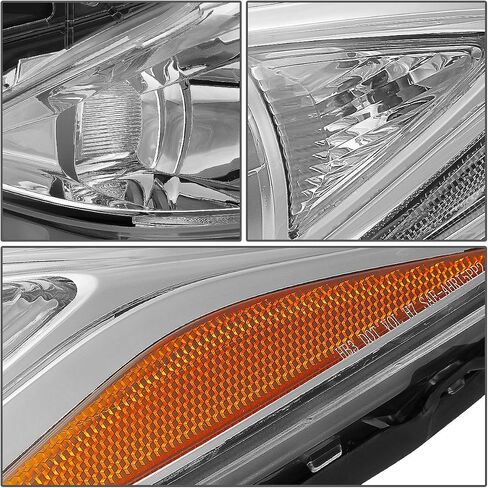 Auto Dynasty Projector Headlight Assembly Headlamps Replacement Compatible with Mazda 3 BM 2014 2015 2016, Driver and Passenger Side, Black Housing Clear Corner in Saudi Arabia