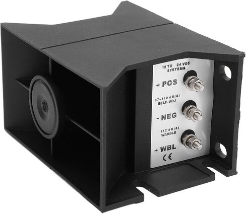 Akozon Car Reverse Horn 112dB Water Three Adjustable Sound Buzzer Alarm Vehicle Safety Warning Backup for Truck Excavator DC12V to 48V (YC-315A) in Saudi Arabia