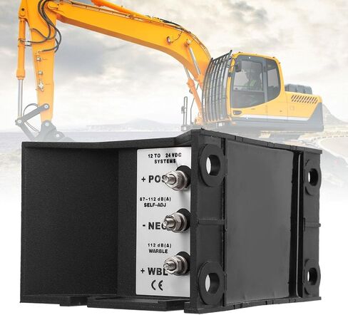 Akozon Car Reverse Horn 112dB Water Three Adjustable Sound Buzzer Alarm Vehicle Safety Warning Backup for Truck Excavator DC12V to 48V (YC-315A) in Saudi Arabia
