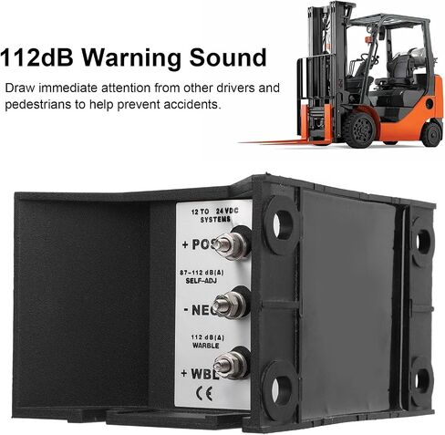 Akozon Car Reverse Horn 112dB Water Three Adjustable Sound Buzzer Alarm Vehicle Safety Warning Backup for Truck Excavator DC12V to 48V (YC-315A) in Saudi Arabia