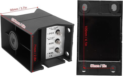 Akozon Car Reverse Horn 112dB Water Three Adjustable Sound Buzzer Alarm Vehicle Safety Warning Backup for Truck Excavator DC12V to 48V (YC-315A) in Saudi Arabia