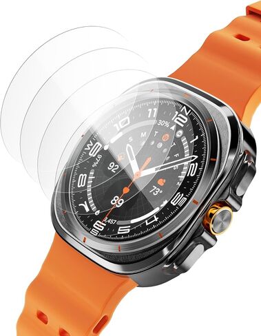 Sinoacc 4-Pack 40mm واقي شاشة لساعة Galaxy Watch 7/Galaxy Watch 6/Galaxy Watch 5/Galaxy Watch 4/Watch Fe غطاء طبقة حماية من الزجاج المقوى لساعة Samsung Watch 7/6/5/4 40 مم واقي شاشة للساعة in Saudi Arabia
