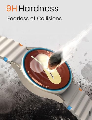 Sinoacc 4-Pack 40mm واقي شاشة لساعة Galaxy Watch 7/Galaxy Watch 6/Galaxy Watch 5/Galaxy Watch 4/Watch Fe غطاء طبقة حماية من الزجاج المقوى لساعة Samsung Watch 7/6/5/4 40 مم واقي شاشة للساعة in Kuwait