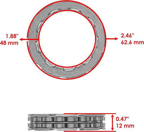 Caltric Starter Clutch One Way Bearing Sprag Compatible with Honda Fourtrax 350 TRX350 4X4 1986-1987 in Saudi Arabia