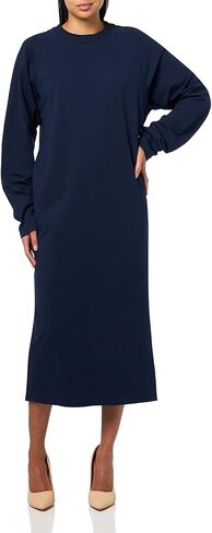 Norma Kamali Women's Oversized Raglan Sleeve Side Slit Gown in Kuwait