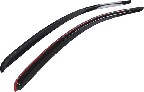 Window Visor Compatible with 1994-2004 Ford Mustang Coupe(Not Fits Convertible), Slim Style Dark Smoke 2PC Set Acrylic by IKON MOTORSPORTS, 1995 1996 1997 1998 1999 2000 2001 2002 2003 in Saudi Arabia