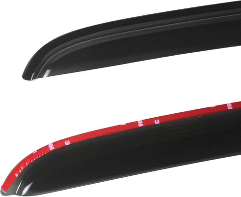Window Visor Compatible with 1994-2004 Ford Mustang Coupe(Not Fits Convertible), Slim Style Dark Smoke 2PC Set Acrylic by IKON MOTORSPORTS, 1995 1996 1997 1998 1999 2000 2001 2002 2003 in Saudi Arabia