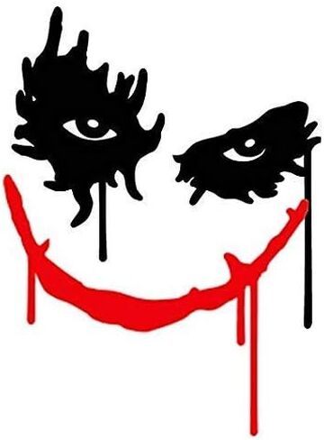 ملصق مطبوع عليه Jokers Smile - رسم ملصق - مقاوم للماء - مقصوص بالقالب مقاوم للبهتان in Saudi Arabia
