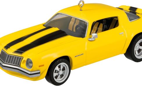 Hallmark Keepsake Christmas Ornament 2025, The Car's The Star Transformers 1976 Chevrolet Camaro Bumblebee, Metal, Movie Gifts in Saudi Arabia