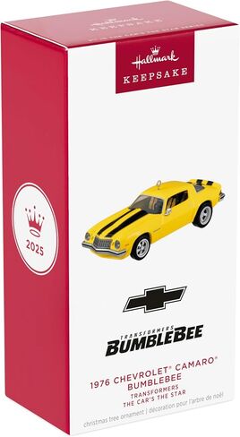 Hallmark Keepsake Christmas Ornament 2025, The Car's The Star Transformers 1976 Chevrolet Camaro Bumblebee, Metal, Movie Gifts in Saudi Arabia