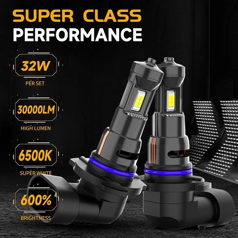 مصابيح الضباب H4، مصابيح الضباب الأمامية، 30000LM فائقة السطوع، 6500K أبيض بارد، ضوء DRL، مصابيح H4 Powersports، مقاس 1:1، 24 شريحة LED CSP، التوصيل والتشغيل، حزمة من 2 in Saudi Arabia