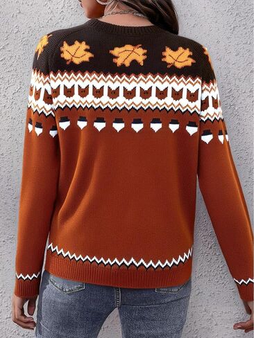 هالوين اليقطين سترة المرأة الخريف طويلة الأكمام متماسكة البلوزات القط ليف البلوز القمم Crewneck ملابس غير رسمية in Kuwait