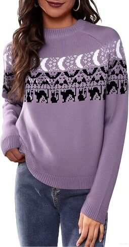 هالوين اليقطين سترة المرأة الخريف طويلة الأكمام متماسكة البلوزات القط ليف البلوز القمم Crewneck ملابس غير رسمية in Kuwait