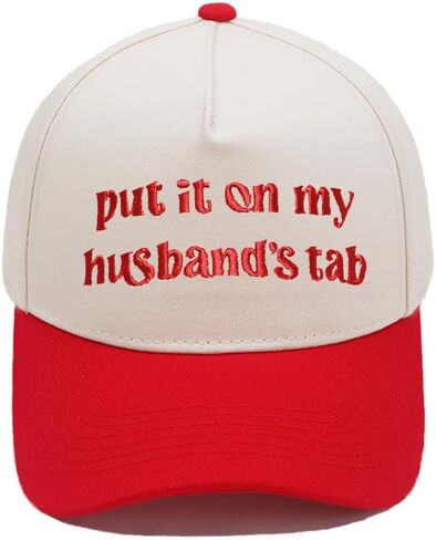 Put It On My Husband's Tab Funny Trucker Hats Women Vintage Adjustable Baseball Cap Embroidery Fashion Trucker Hat in Saudi Arabia