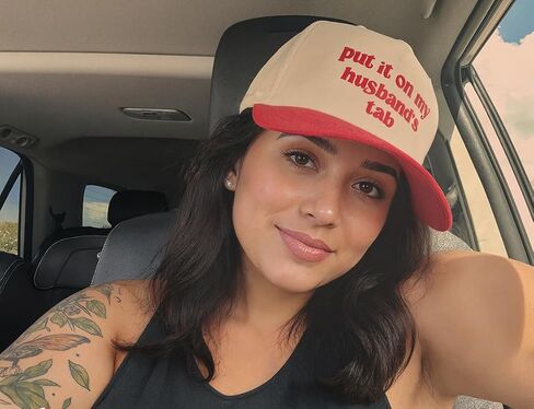 Put It On My Husband's Tab Funny Trucker Hats Women Vintage Adjustable Baseball Cap Embroidery Fashion Trucker Hat in Saudi Arabia