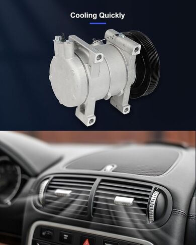 ECCPP AC Compressor with Clutch 2001-2004 Fit for Nissan Frontier Xterra 3.3L Air Conditioning Compressor in Saudi Arabia