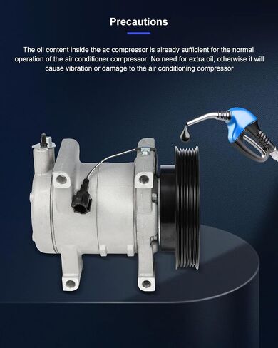 ECCPP AC Compressor with Clutch 2001-2004 Fit for Nissan Frontier Xterra 3.3L Air Conditioning Compressor in Saudi Arabia