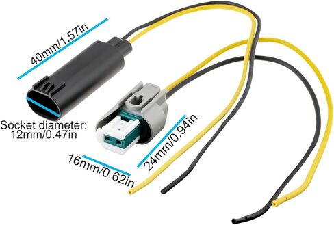 2 Set 2 Pin Car Cable Plug Repair Kit 61138365340 61132359999 Compatible with BMW MQS Cable in Saudi Arabia