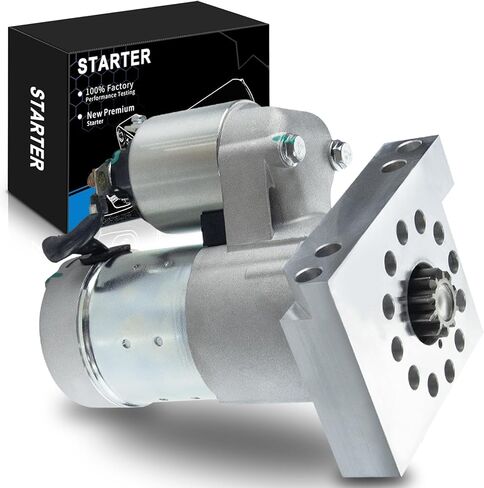 Upgraded Starter Motor for:-Chevy BBC SBC 350 262 305 307 327 454 with 153 or 168 Tooth Ring Gear, 12V 1.4KW 10 Teeth Clockwise Replacement OE# S114-823S, 19695N, 2-2982-HI in Saudi Arabia