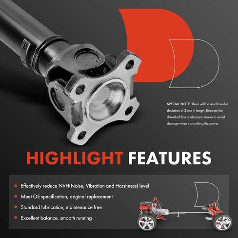 A-Premium Front Complete Drive Shaft Prop Shaft Driveshaft Assembly Compatible with Land Rover Range Rover Velar 2017-2023, AWD, Replace# LR092700 in Saudi Arabia