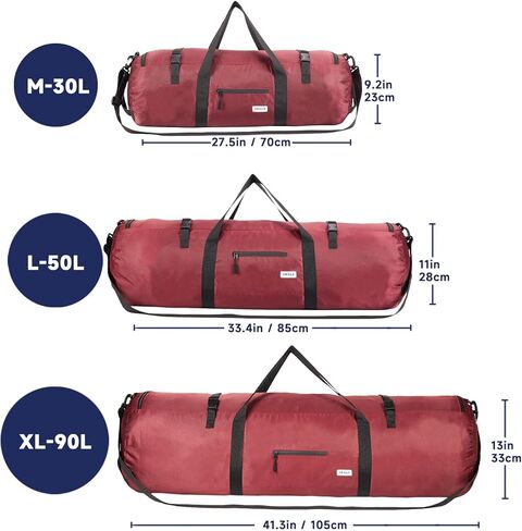 Extra Large Duffle Bag for Travel Gym 90L 50L 30L Baseball Bat Sports Duffel Bags for Men with Shoulder Strap, Tent Storage Camping in Kuwait