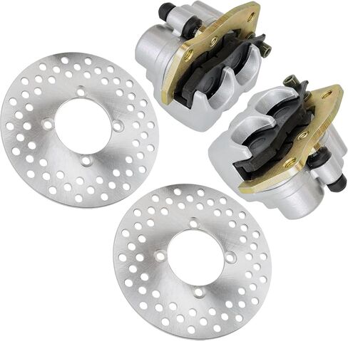 Caltric Front Left and Right Brake Caliper Disc Pads Compatible with Yamaha Rhino 700 YXR700 4X4 2008-2013 in Saudi Arabia