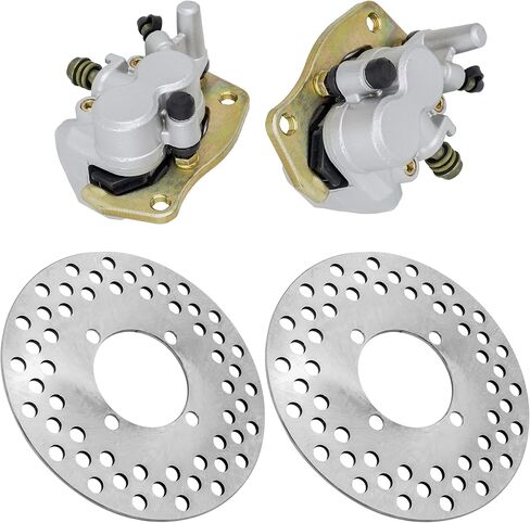 Caltric Front Left and Right Brake Caliper Disc Pads Compatible with Yamaha Rhino 700 YXR700 4X4 2008-2013 in Saudi Arabia