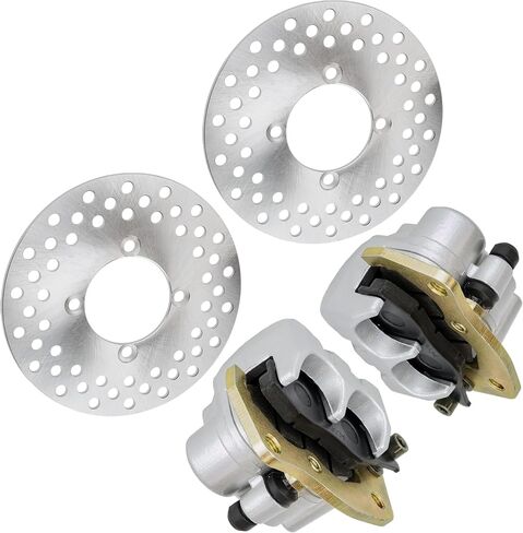 Caltric Front Left and Right Brake Caliper Disc Pads Compatible with Yamaha Rhino 700 YXR700 4X4 2008-2013 in Saudi Arabia