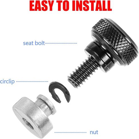 Stainless Rear Seat Bolt Screw, Quick Release Bolt Fender Seat Screw 1/4"-20 Thread Fits for Harley Davidson Touring Sportster Softail Dyna CVO Fatbob Electra Glide Street Glide 1996-2025 Silver in Kuwait