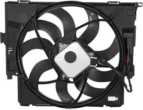 DNA MOTORING Factory Style Radiator Cooling Fan Assembly Compatible with 12-16 BMW 3 Series xDrive 2.0L 3.0L w/o M Package,OEM-RF-0320 in Saudi Arabia