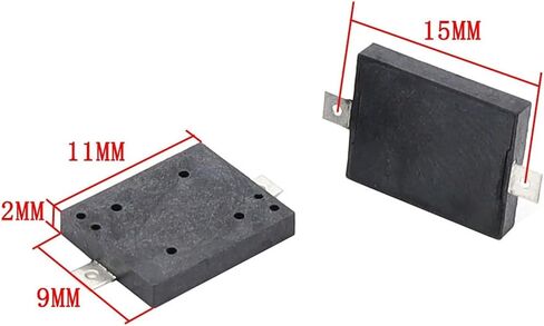 1pcs 1109 Patch Buzzer Passive Piezoelectric Sounder 11 * 9 * 1.7MM Buzzer Oscillation Frequency 4000HZ in Saudi Arabia