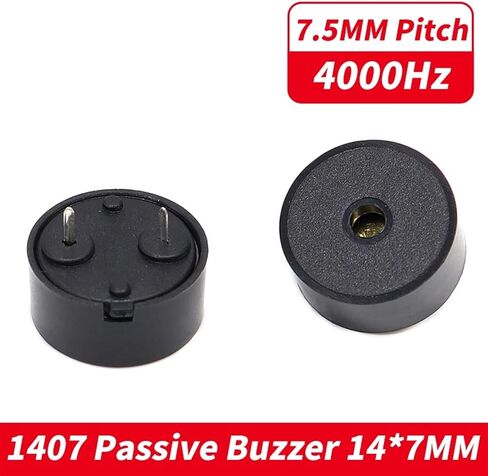 10pcs 1407 Passive Piezoelectric Buzzer Alarm Dimension14x7MM Drive Frequency 4000HZBuzzer in Saudi Arabia